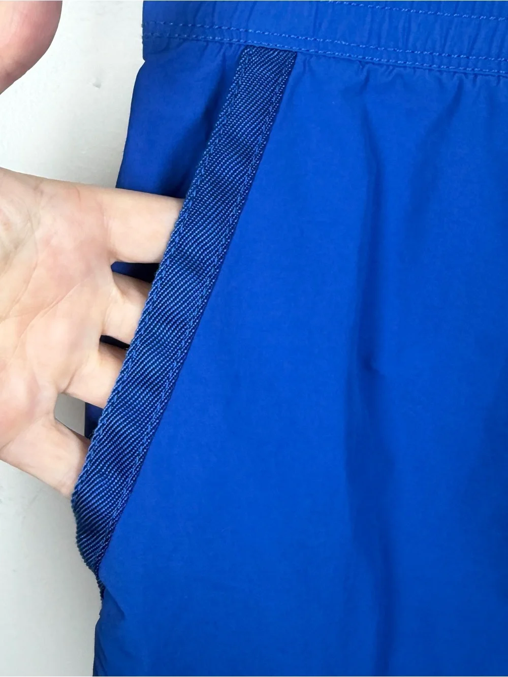 Ralph Lauren RLX Royal Blue Performance Nylon Cotton Cargo Shorts Mens Medium
